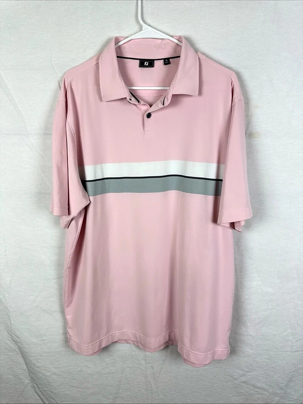 FootJoy Color Block Polo Pink XL Like New